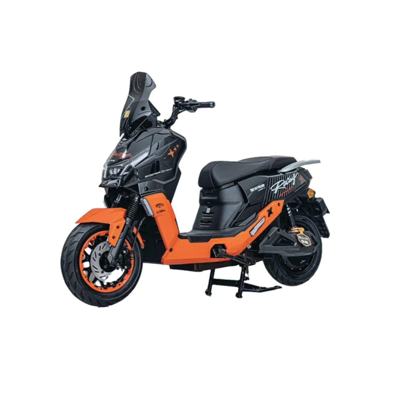 High power long range electric scooter, fast speed two wheel electric motorbike for food delivery and daily commute export wholesale